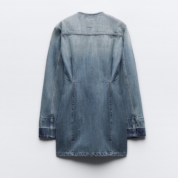 New ZARA Denim TRF Dress - Picture 7 of 9
